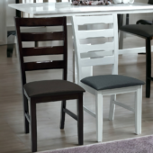 Malaysian Solid Wooden Dining Chair | Study Chair for Dining Chair | Living Room Garden and Outdoor With Fabric Cushion