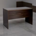 SBF Wooden Writing Table with Three Drawers, Office Table with Lockable Top Drawer, Computer Desk for Study and Work, Ideal Laptop Table for Home and Office, Walnut