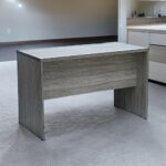 SBF Wooden Writing Table with Three Drawers, Office Table with Lockable Top Drawer, Computer Desk for Study and Work, Ideal Laptop Table for Home and Office, Grey